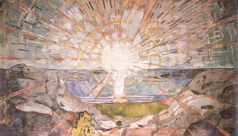 Edvard Munch Sun oil painting image